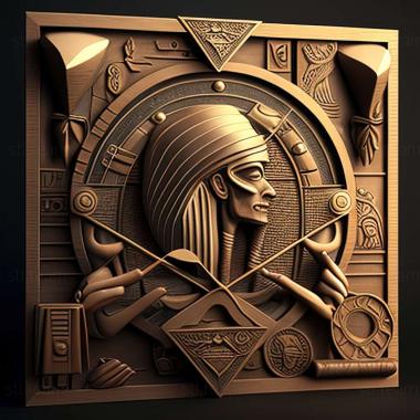 3D model Pharaonic game (STL)